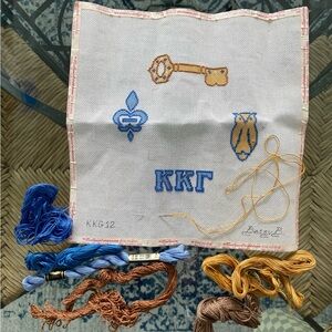 Betsy B Needlepoint Canvas and Yarn